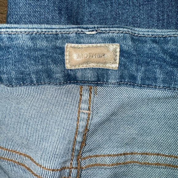 MOTHER High Rise Denim with Leopard Accent - Picture 7 of 9